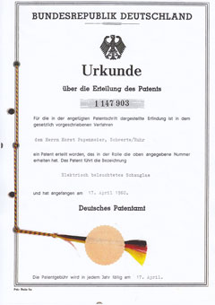 Patent Lumiglas 1960